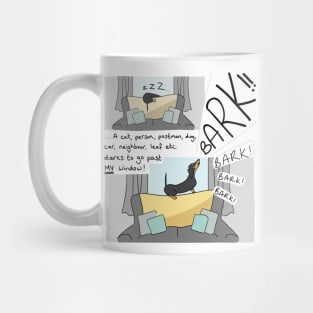 Dachshund Bark! - Sausage Prince Comics Mug